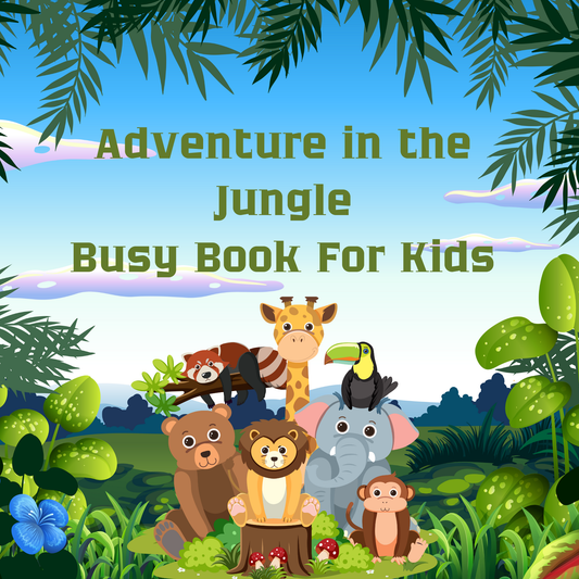 Jungle Adventures Coloring,Matching,Find The Hidden Objects and Activities For Kids/Digital Product/Educational Activities For Children!