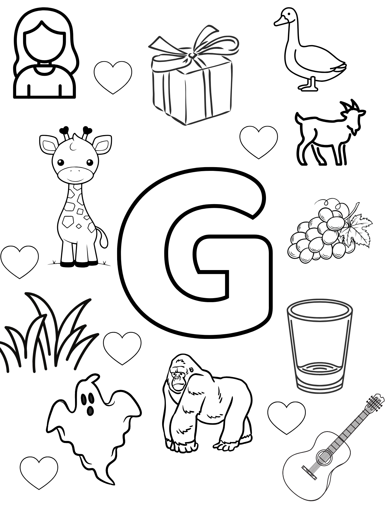 AT Included Alphabet Coloring Book: Fun Learning Activities to Help Kids Explore Letters A-Z with Creativity/26 Pages/Digital Product/Busy Book for Kids